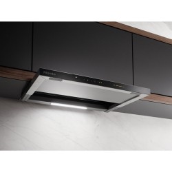 Miele DAS4630,Συρταρωτός απορροφητήρας με διαισθητικό χειρισμό SmartControl ,60cm  ,A+++,Μαύρο Obsidian 