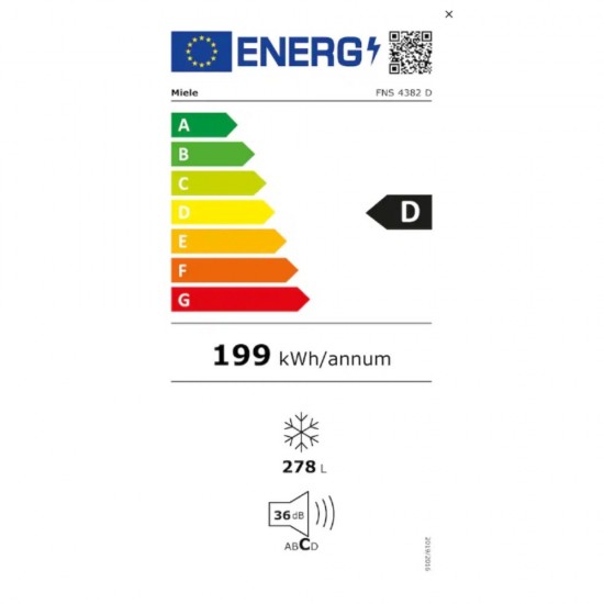 Miele FNS 4382 D Όρθιος Καταψύκτης 278lt No Frost ,SuperFreeze,VarioRoom,SensorTouch Miele FNS 4382 D Όρθιος Καταψύκτης 278lt No Frost ,SuperFreeze,VarioRoom,SensorTouch