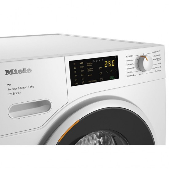 Miele WWB680 WCS 125 Edition Πλυντήριο Ρούχων 8kg 1400 Στροφών,Σύστημα ατμού SteamCare,CapDosing,Δικτύωση με το Miele@home Miele WWB680 WCS 125 Edition Πλυντήριο Ρούχων 8kg 1400 Στροφών,Σύστημα ατμού SteamCare,CapDosing,Δικτύωση με το Miele@home