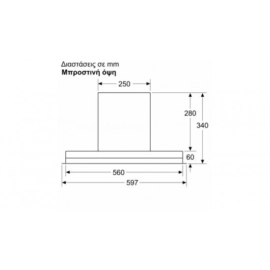 Neff D65XAM2S0 Μηχανισμός Απορρόφησης 60cm Μαύρος  ,496 m³/h