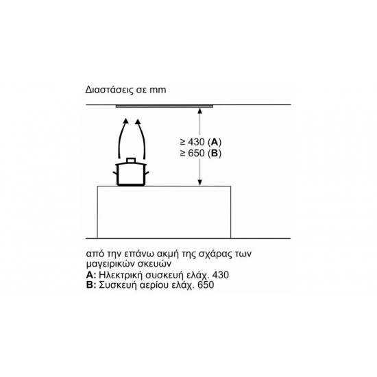 Neff D65XAM2S0 Μηχανισμός Απορρόφησης 60cm Μαύρος  ,496 m³/h