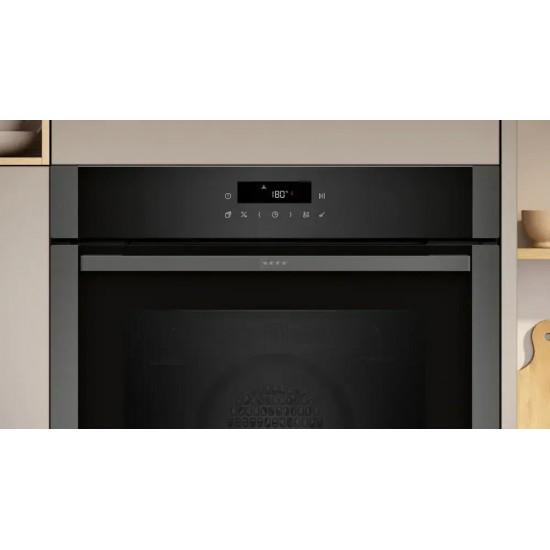 Neff B2ACJ7AG0 Φούρνος 71lt Graphite Grey,Πυρολυτικός αυτόκαθαρισμός με Easy Clean,Air Fry & Grill ,CircoTherm®,ΑutoPilot :10, Neff B2ACJ7AG0 Φούρνος 71lt Graphite Grey,Πυρολυτικός αυτόκαθαρισμός με Easy Clean,Air Fry & Grill ,CircoTherm®,ΑutoPilot :10,