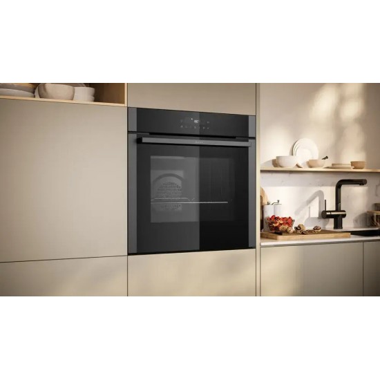 Neff B2ACJ7AG0 Φούρνος 71lt Graphite Grey,Πυρολυτικός αυτόκαθαρισμός με Easy Clean,Air Fry & Grill ,CircoTherm®,ΑutoPilot :10, Neff B2ACJ7AG0 Φούρνος 71lt Graphite Grey,Πυρολυτικός αυτόκαθαρισμός με Easy Clean,Air Fry & Grill ,CircoTherm®,ΑutoPilot :10,