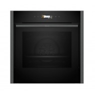 Neff B54CR71G0 Φούρνος 71lt Graphite Grey ,Πυρολυτικός αυτοκαθαρισμός με Easy Clean,Slide & Hide®,Home Connect ,Soft Open:,Βοηθός φούρνου με φωνητικό έλεγχο.,Home Connect
