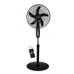 Newest FS-40R Ανεμιστήρας Ορθοστάτης 60W Διαμέτρου 40cm με Τηλεχειριστήριο Μαύρος 