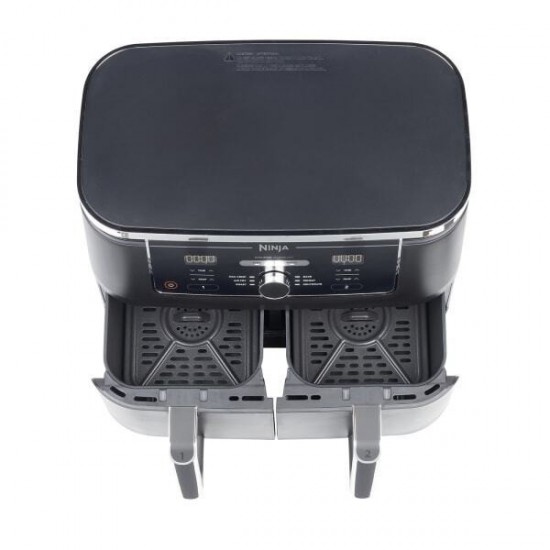 Ninja AF400EU Foodi Max Dual Zone Φριτέζα Αέρος με Διπλό Αποσπώμενο Κάδο 9.5lt Μαύρη