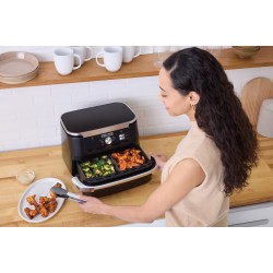 Ninja AF500EU Foodi Max Dual Zone , 10.4lt ,Φριτέζα Αέρος με Διπλό Αποσπώμενο Κάδο  Μαύρη  Ninja AF500EU Foodi Max Dual Zone , 10.4lt ,Φριτέζα Αέρος με Διπλό Αποσπώμενο Κάδο  Μαύρη