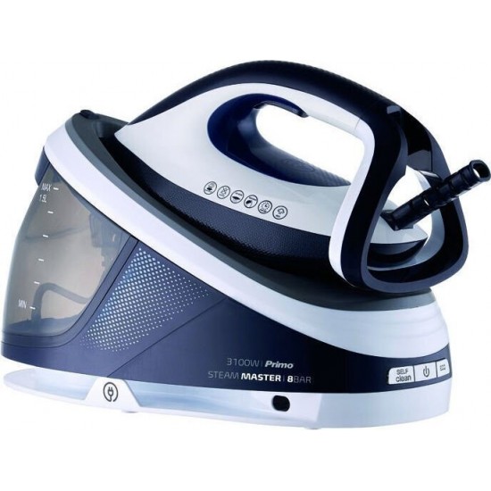 Primo PRSS-40506 Ατμοσύστημα σιδερώματος 3100W Opti-temp Ceramic, 8Bar, 1.5L Λευκό/Μπλε