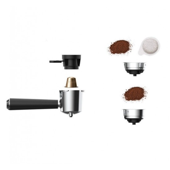 Primo PREM-40444 Μηχανή Espresso 1050W Πίεσης 20bar Μαύρη-Chrome Primo PREM-40444 Μηχανή Espresso 1050W Πίεσης 20bar Μαύρη-Chrome
