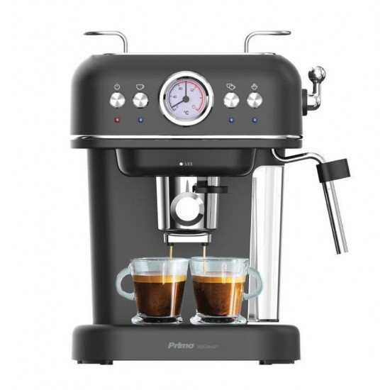 Primo PREM-40444 Μηχανή Espresso 1050W Πίεσης 20bar Μαύρη-Chrome Primo PREM-40444 Μηχανή Espresso 1050W Πίεσης 20bar Μαύρη-Chrome