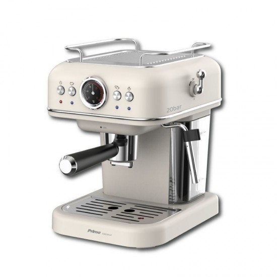 Primo PREM-40445 Μηχανή Espresso 1050W Πίεσης 20bar Ιβουάρ-Chrome Primo PREM-40445 Μηχανή Espresso 1050W Πίεσης 20bar Ιβουάρ-Chrome