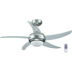 Primo PRCF-80282 Ανεμιστήρας Οροφής 44'' 110cm με Φως και Τηλεχειριστήριο Ασημί Primo PRCF-80282 Ανεμιστήρας Οροφής 44'' 110cm με Φως και Τηλεχειριστήριο Ασημί