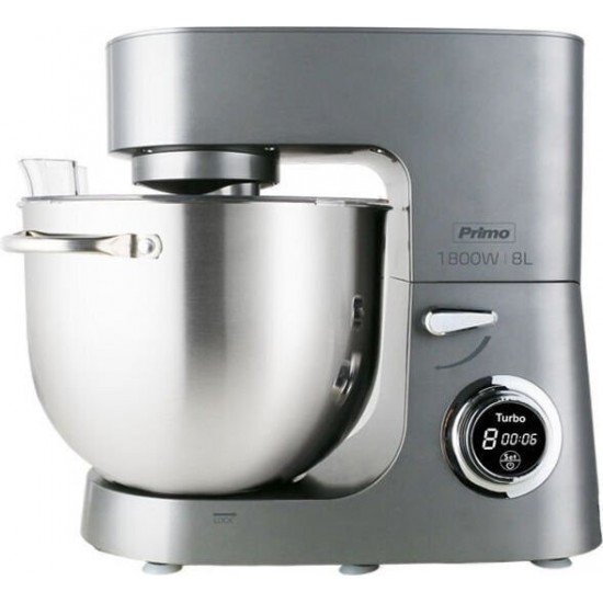 Primo PRMB-40529 Κουζινομηχανή 1800W με Ανοξείδωτο Κάδο 8lt Primo PRMB-40529 Κουζινομηχανή 1800W με Ανοξείδωτο Κάδο 8lt
