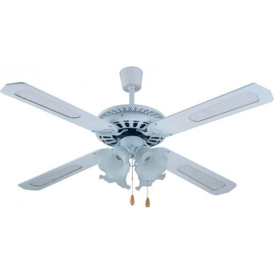 Primo PRCF-80278 Ανεμιστήρας Οροφής 52'' 130cm με Φως Λευκός