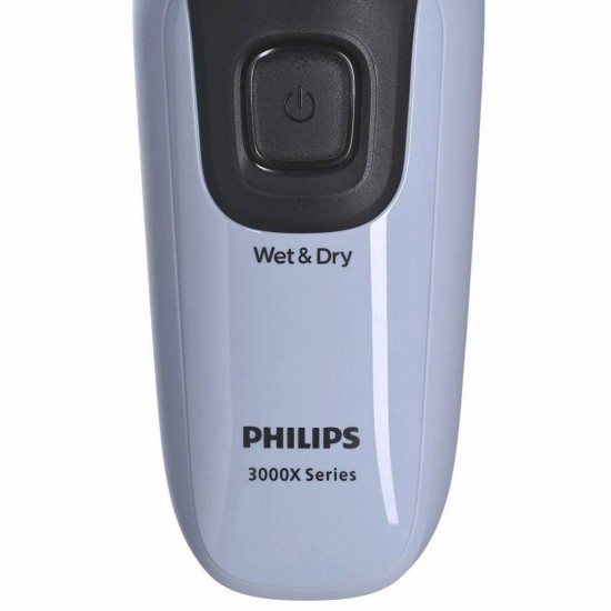 Philips X3003/00 Ξυριστική Μηχανή Προσώπου Επαναφορτιζόμενη Αδιάβροχη,Υγρό ή στεγνό ξύρισμα,Κεφαλές 4D Flex
