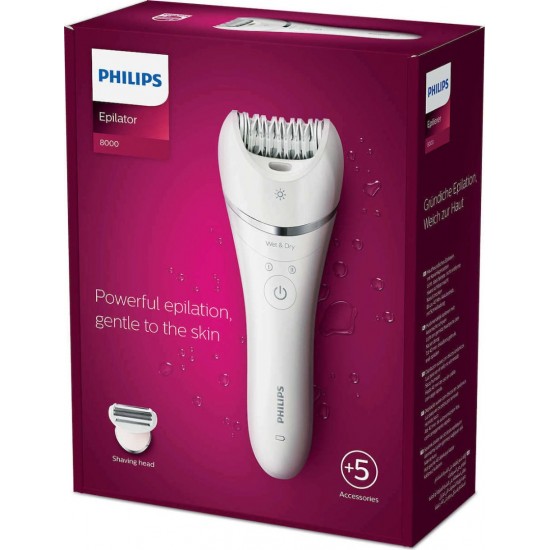 Philips Wet & Dry Epilator BRE710/00 Αποτριχωτική Μηχανή