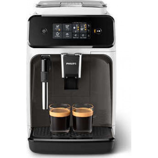Philips EP1223/00 Αυτόματη Μηχανή Espresso 1500W 15bar με Μύλο ,Espresso/Καφές/Ζεστό νερό.,Black/White