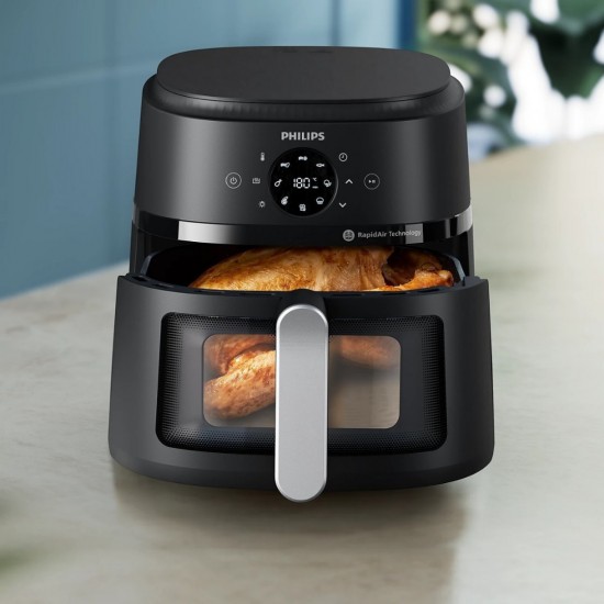 Philips NA231/00 Airfryer, 1700 W, 6.2 L Pan Capacity, Black, Silver | Philips Airfryer | NA231/00 | 1700 W Power | 6.2 L Capacity | Black/Silver Philips NA231/00 Airfryer, 1700 W, 6.2 L Pan Capacity, Black, Silver | Philips Airfryer | NA231/00 | 1700 W Power | 6.2 L Capacity | Black/Silver