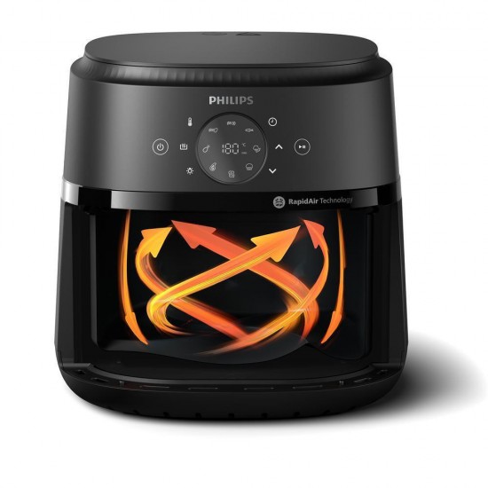 Philips NA231/00 Airfryer, 1700 W, 6.2 L Pan Capacity, Black, Silver | Philips Airfryer | NA231/00 | 1700 W Power | 6.2 L Capacity | Black/Silver Philips NA231/00 Airfryer, 1700 W, 6.2 L Pan Capacity, Black, Silver | Philips Airfryer | NA231/00 | 1700 W Power | 6.2 L Capacity | Black/Silver