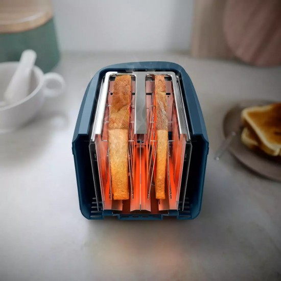 PHILIPS HD2511/70 Φρυγανιέρα,ΜΠΛΕ,Θέσεις Φρυγανίσματος  2,  Ισχύς   900 W