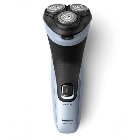 Philips X3003/00 Ξυριστική Μηχανή Προσώπου Επαναφορτιζόμενη Αδιάβροχη,Υγρό ή στεγνό ξύρισμα,Κεφαλές 4D Flex