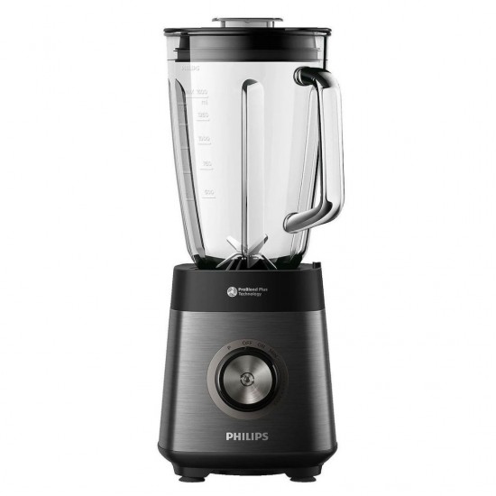 Philips HR3040/00 Μπλέντερ για Smoothies με Γυάλινη Κανάτα 2lt 1200W Μαύρο Philips HR3040/00 Μπλέντερ για Smoothies με Γυάλινη Κανάτα 2lt 1200W Μαύρο