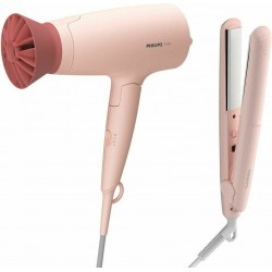 PHILIPS BHP398/00 Σετ Σεσουάρ + Ισιωτική Μαλλιών ThermoProtect Pink