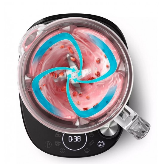 Philips HR3760/10 Μπλέντερ 7000 Series με Γυάλινη Κανάτα 1.8lt 1500W Ασημί Philips HR3760/10 Μπλέντερ 7000 Series με Γυάλινη Κανάτα 1.8lt 1500W Ασημί