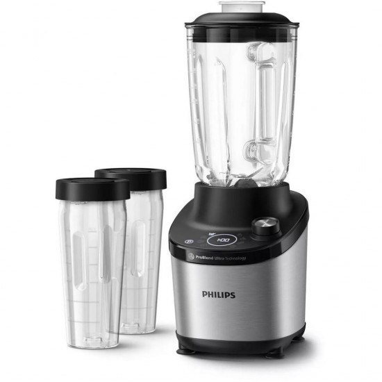 Philips HR3760/10 Μπλέντερ 7000 Series με Γυάλινη Κανάτα 1.8lt 1500W Ασημί Philips HR3760/10 Μπλέντερ 7000 Series με Γυάλινη Κανάτα 1.8lt 1500W Ασημί