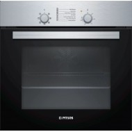 Pitsos PH00M00X1 Φούρνος Εντοιχιζόμενος (66lt) , Inox A,Σταθεροί διακόπτες ,ThermoFlow 5 τρόπους λειτουργίας