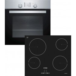 Pitsos PA00FF02 Φούρνος (66lt) Άνω Πάγκου με Εστίες Κεραμικές (PH00M00X1 + CRE611S06) Inox A