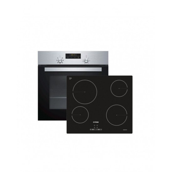PITSOS PH10M40X1 & CRE611S06 66 Lt Inox Eντοιχιζόμενο Σετ Φούρνος και Εστία PITSOS PH10M40X1 & CRE611S06 66 Lt Inox Eντοιχιζόμενο Σετ Φούρνος και Εστία