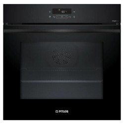 Pitsos PH38M21B3 φούρνος, Μαύρος με Πυρόλυση και Λειτουργία Air Fry ,Α+,