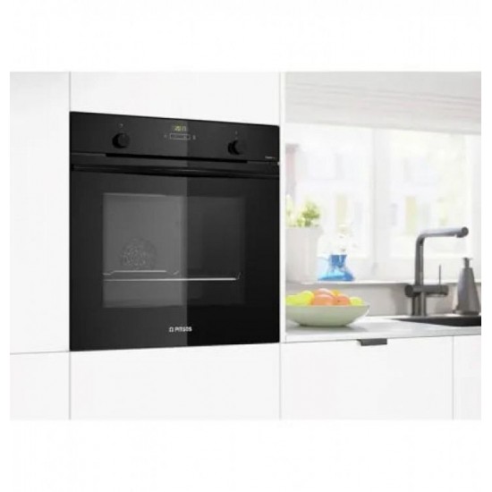 Pitsos PH33M41B3 Φούρνος ατμου  ,71 ,A+,HydroPure:Τηλεσκοπικός μηχανισμός,Βυθιζόμενοι διακόπτες: