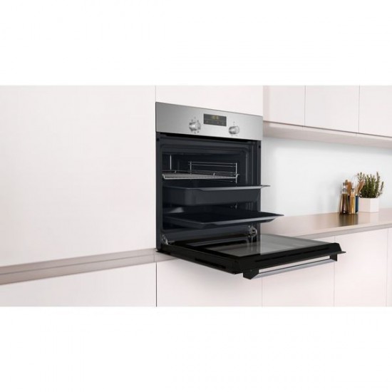 Pitsos PH10M40X2 Φούρνος άνω Πάγκου 66lt Inox,ThermoFlow,Βυθιζόμενοι διακόπτες