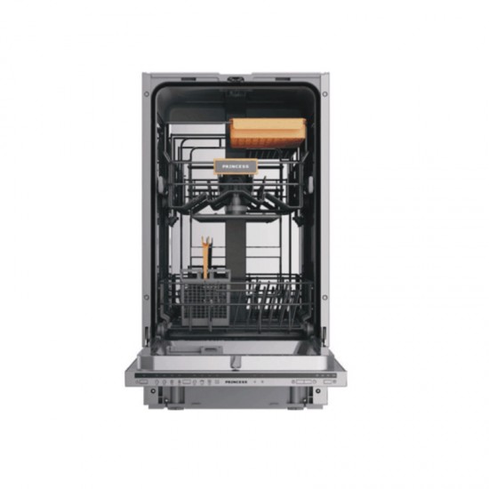 Princess BIDW45E Εντοιχιζόμενο Πλυντήριο Πιάτων για 9 Σερβίτσια 45cm Inox  A++.,8 Προγράμματα