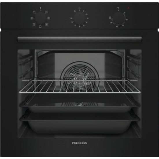  Princess FN25200B Φούρνος 70lt χωρίς Εστίες Π55.8εκ. Μαύρος ,Λειτουργίες μαγειρέματος: OFF + 7 (Turbo + Grill)