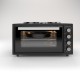 Princess MOV45L Ηλεκτρικό Φουρνάκι 45lt με 3 Εστίες και Grill ,(M) Ισχύς: 2.950W ,Λειτουργία θερμού αέρα,Λειτουργιών Ψησίματος: 6