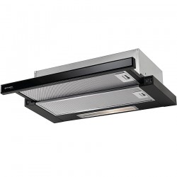 Pyramis Ecoline Απορροφητήρας Συρόμενος (60cm) Μαύρος με Γυαλί (065032801)