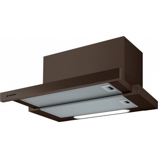 Pyramis Essential Turbo Συρόμενος Απορροφητήρας 60cm Καφέ(065017402) Pyramis Essential Turbo Συρόμενος Απορροφητήρας 60cm Καφέ(065017402)