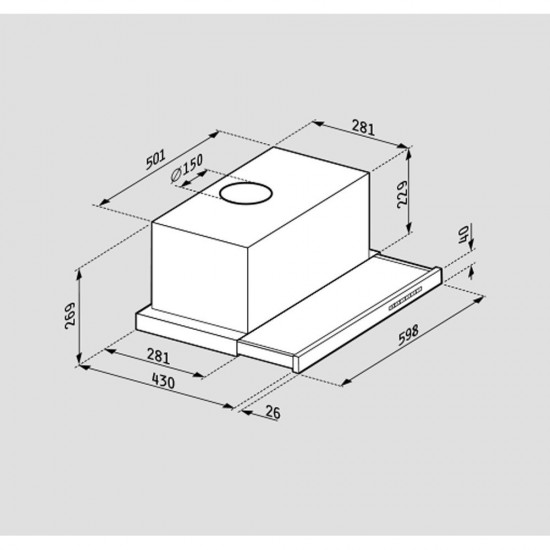Pyramis Turbo Plus 065036801 Απορροφητήρας Συρόμενος Inox 60cm,(Ελευθέρας Ροής) 1000m3/h,(Μέγιστη Ροής) 700m3/h Pyramis Turbo Plus 065036801 Απορροφητήρας Συρόμενος Inox 60cm,(Ελευθέρας Ροής) 1000m3/h,(Μέγιστη Ροής) 700m3/h