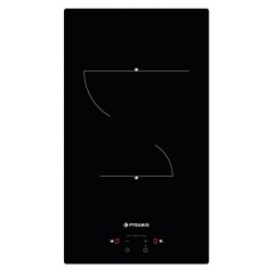 Pyramis PHC31210FMB Αυτόνομη Κεραμική Εστία Domino,2 Ζώνες highlights ∅18cm – 1800W, ∅14,5cm – 1200W