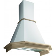 Pyramis Classic Ρουστίκ Απορροφητήρας Καμινάδα 60cm Λευκός,065018002 