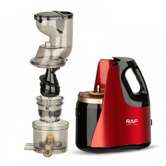 Raf R2831 Αποχυμωτής Αργής Σύνθλιψης 150W  ,2lt  Κόκκινος , με μαυρο χρωμα