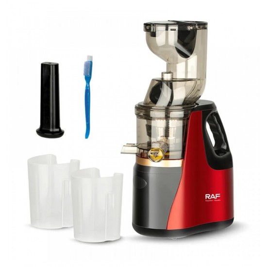 Raf R2831 Αποχυμωτής Αργής Σύνθλιψης 150W  ,2lt  Κόκκινος , με μαυρο χρωμα