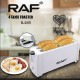 Raf R-265 Φρυγανιέρα 4 Θέσεων 1200W Λευκή Raf R-265 Φρυγανιέρα 4 Θέσεων 1200W Λευκή