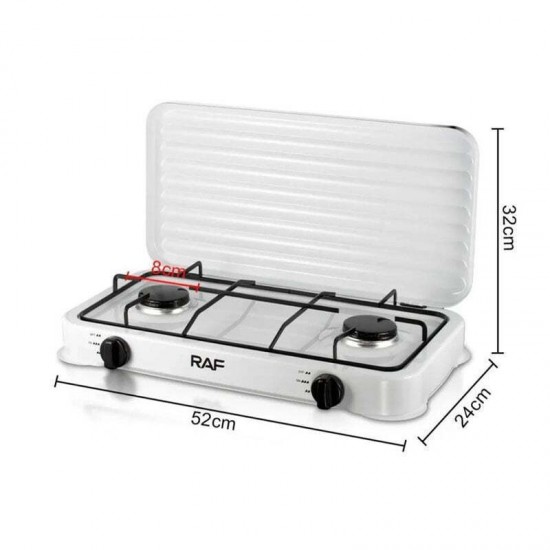 RAF R.8033 – Portable Gas Stove 98015,Επιτραπέζια εστία υγραερίου διπλή
