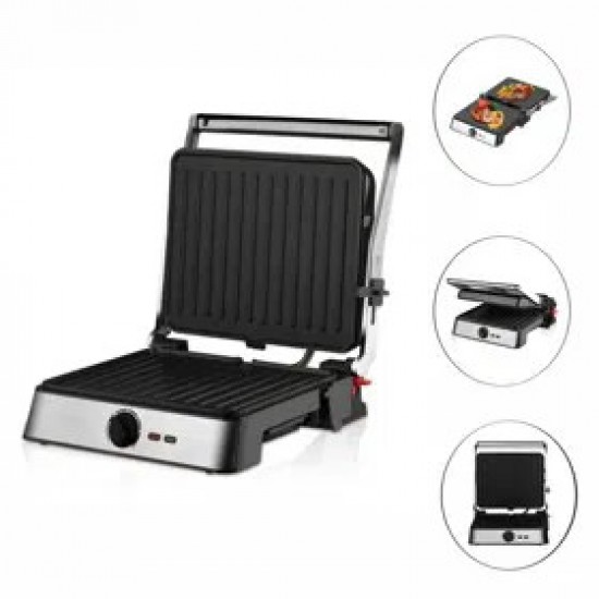 Raf R-2601 ,τοστιερα μεγαλη  για 4 Τοστ 2000W ,ρυθμιζομενος θερμοστατης INOX σωμα ,διαστασεις πλακας: 28χ29cm