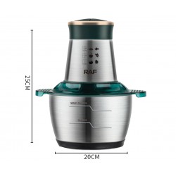 RAF R-7029  Πολυκόπτης - Μούλτι1000w inox μπώλ χωρητικότητα  2.0lt 4 λεπίδες