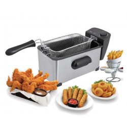 RAF R-5299 φριτέζα 3.5 λίτρα.ρυθμιζόμενο θερμοστάτη ,2000W,Ασημί